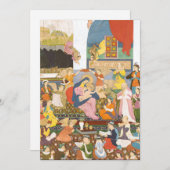 Geboorte scène in Indiase stijl Feestdagenkaart (Voorkant / Achterkant)