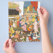Geboorte scène in Indiase stijl Flyer (Hand)