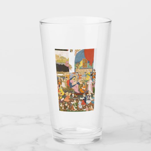 Geboorte scène in Indiase stijl Glas (Voorkant)