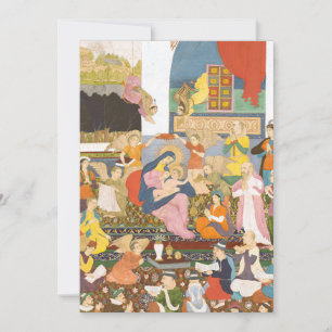 Geboorte scène in Indiase stijl Kaart