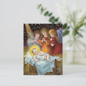 "Geboorte Scène" Kerstmis Feestdagenkaart (Staand voorkant)