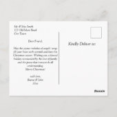 Geboorte scène Kerstmis Groeten religieus Briefkaart (Achterkant)