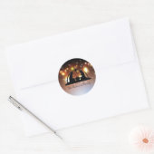 Geboorte Scène Lichten - Kerst sticker (Envelop)