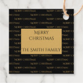 Geboorte Scène Luxe Gouden Kerstplein Bedankjes Labels (Achterkant)