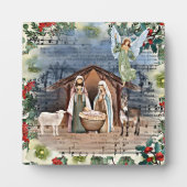 Geboorte Scène, Vreugde aan de Wereld, Fotoplaat (Voorkant)