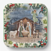 Geboorte Scène, Vreugde aan de Wereld, Papieren Bordje (Voorkant)