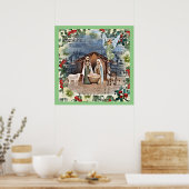 Geboorte Scène, Vreugde aan de Wereld, Poster (Keuken)