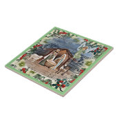 Geboorte Scène, Vreugde aan de Wereld, Tegeltje (Zijkant)