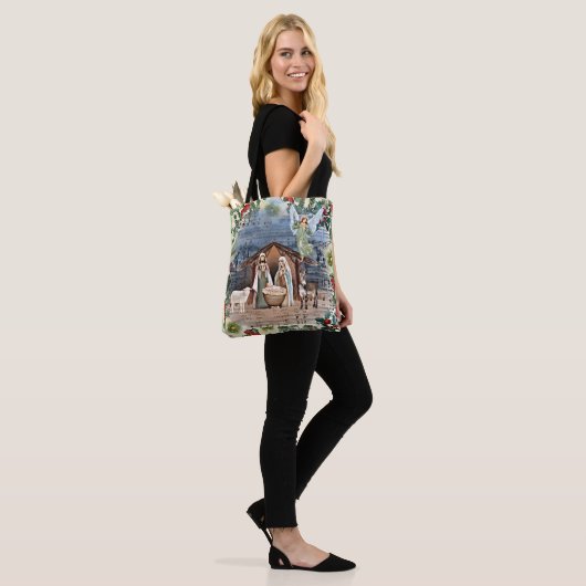 Geboorte Scène, Vreugde aan de Wereld, Tote Bag (Op model)
