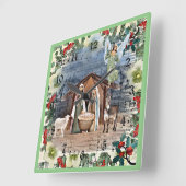 Geboorte Scène, Vreugde aan de Wereld, Vierkante Klok (Hoek)