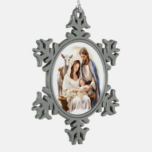 Geboorte sneeuwvlok Ornament (Links)