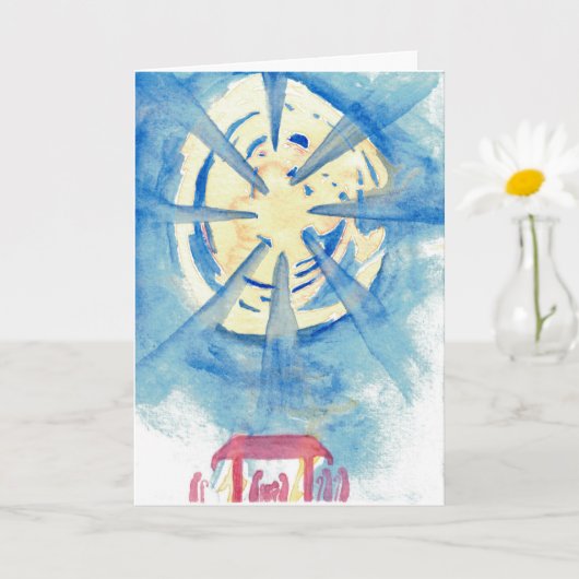 Geboorte Star Kerst Kaart (Kleine Plant)