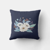 Geboorte Statistieken Baby Decor Waterverf Herten  Kussen (Achterkant)