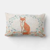 Geboorte Stats Baby Jongen Bos Creatures Fox Kussen (Achterkant)