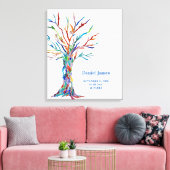 Geboorte Stats Familiestamboom Canvas Afdruk (Insitu (Woonkamer))
