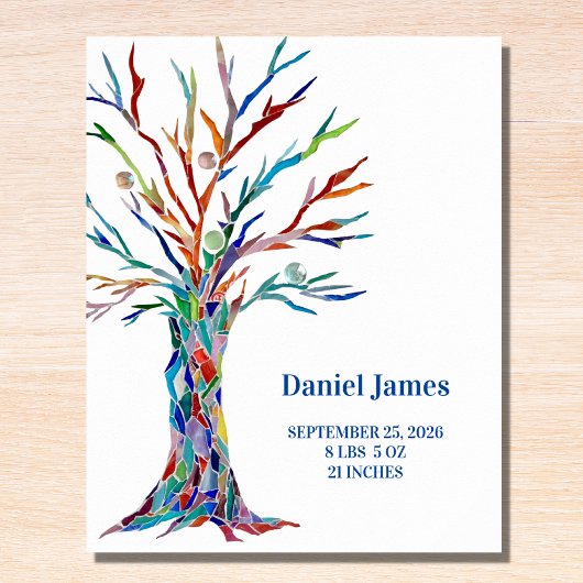 Geboorte Stats Kinderkamer Tafel Plaque met Ezel Fotoplaat