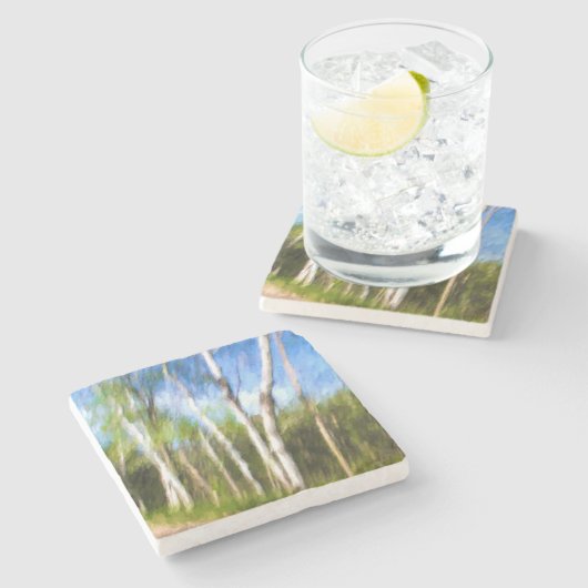 geboorte stenen onderzetter (Zijkant)