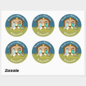 Geboorte Stickers (Kerst Heilige Familie) (Vel)