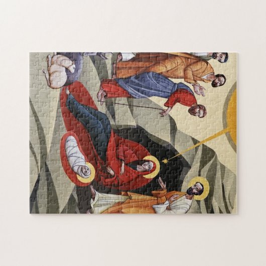 Geboorte van Christ Orthodox Christelijk Icoon Legpuzzel (Horizontaal)