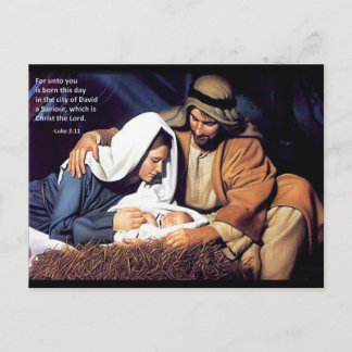 Geboorte van Christus/2:11 Luke Feestdagenkaart