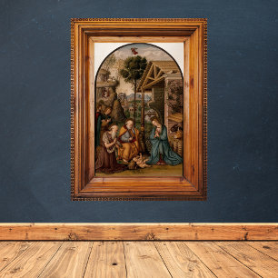 Geboorte van Christus Christelijke Kerst Poster