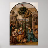 Geboorte van Christus Christelijke Kerst Poster (Voorkant)