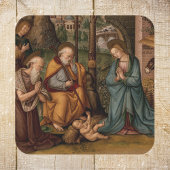 Geboorte van Christus Christelijke Kerst Vierkante Sticker