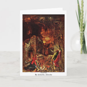 Geboorte van Christus door Altdorfer, Albrecht Feestdagen Kaart