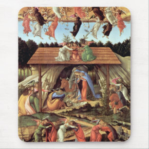 Geboorte van Christus door Botticelli, Kerstmis Ge Muismat