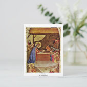 Geboorte van Christus door Daddi Bernardo Briefkaart (Staand voorkant)