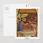 Geboorte van Christus door Daddi Bernardo Briefkaart (Voorkant / Achterkant)