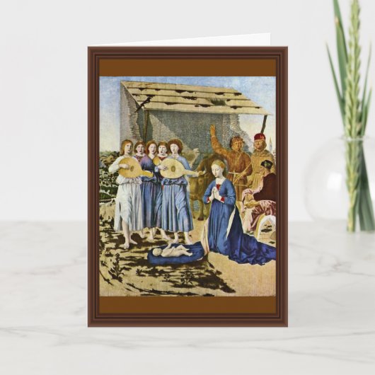 Geboorte van Christus door Piero della Francesca Feestdagen Kaart (Voorkant)