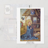 geboorte van Christus door Stefan Lochner Briefkaart (Voorkant / Achterkant)