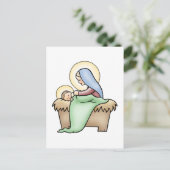 Geboorte van Christus Feestdagenkaart (Staand voorkant)