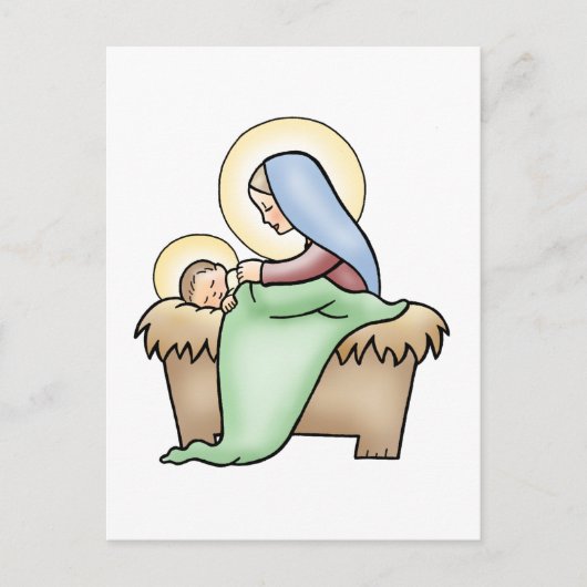 Geboorte van Christus Feestdagenkaart (Voorkant)