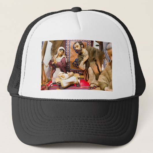 Geboorte van Christus Trucker Pet (Voorkant)