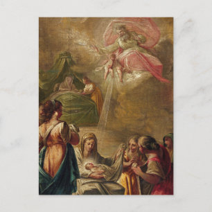 Geboorte van de Maagd door Francesc Pali Duran Briefkaart