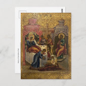 Geboorte van de Moeder Gods Orthodoxe Icoon Briefkaart (Voorkant / Achterkant)