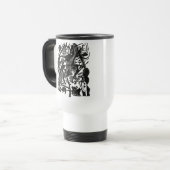 Geboorte van de Wolven Retro Art Reis Mok (Voorkant links)