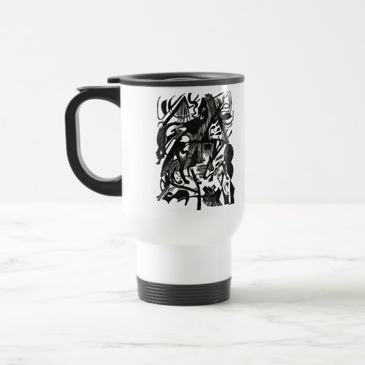 Geboorte van de Wolven Retro Art Reis Mok (Links)