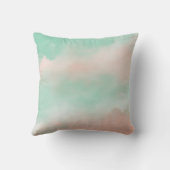 Geboorte van een baby begint met roze wolk kussen (Achterkant)