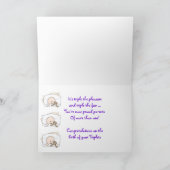 Geboorte van een drieling kaart (Binnen)