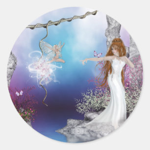 Geboorte van een Fairy Fantasy Elf Magic Stickers