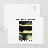 geboorte van een tornado binnenin (meteorologie) briefkaart (Voorkant / Achterkant)
