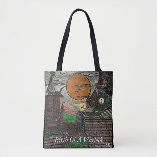 Geboorte van een tovenaar: tote bag (Voorkant)