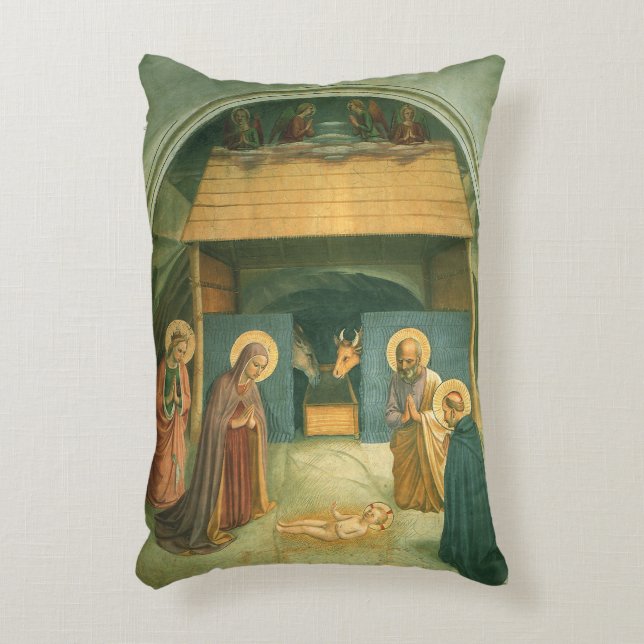 Geboorte van Fra Angelico Accent Kussen (Voorkant(Verticaal))