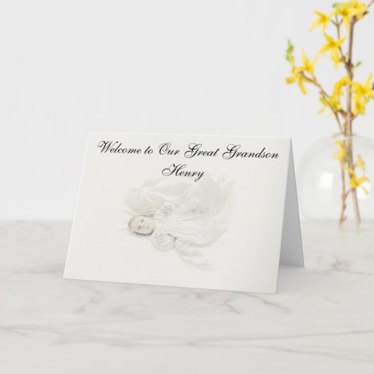 GEBOORTE VAN GROOT - HET WENSKAART VAN DE KAART (Gele Bloem)