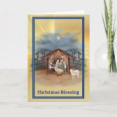 Geboorte van Jesus Nativity Christmas Kaart (Voorkant)
