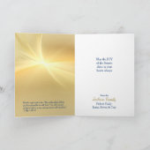 Geboorte van Jesus Nativity Christmas Kaart (Binnen)