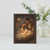 Geboorte van Jezus Christus Feestdagenkaart (Staand voorkant)